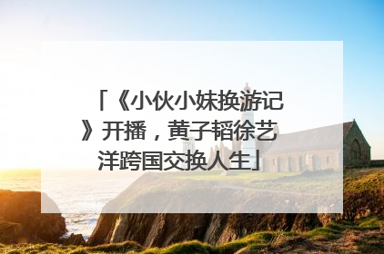 《小伙小妹换游记》开播，黄子韬徐艺洋跨国交换人生