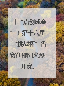 “点创成金”！第十六届“挑战杯”省赛在邵阳火热开赛
