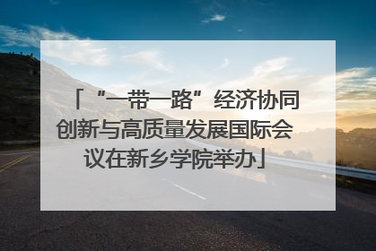 “一带一路”经济协同创新与高质量发展国际会议在新乡学院举办