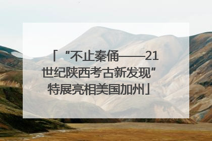 “不止秦俑——21世纪陕西考古新发现”特展亮相美国加州