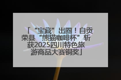 “宝藏”出圈！自贡荣县“熊猫咖啡杯”斩获2025四川特色旅游商品大赛铜奖