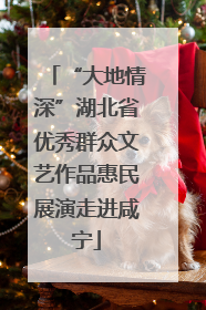 “大地情深”湖北省优秀群众文艺作品惠民展演走进咸宁