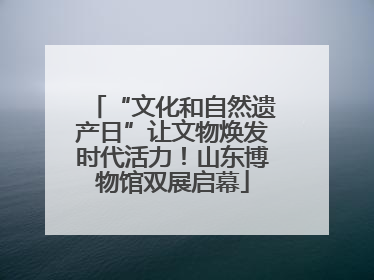 “文化和自然遗产日”让文物焕发时代活力！山东博物馆双展启幕