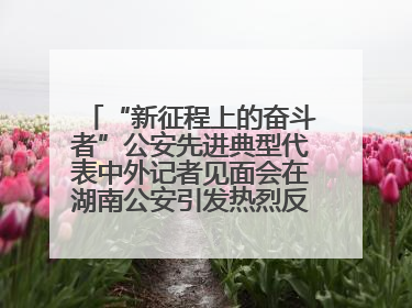 “新征程上的奋斗者”公安先进典型代表中外记者见面会在湖南公安引发热烈反响(一)