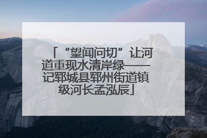 “望闻问切”让河道重现水清岸绿——记郓城县郓州街道镇级河长孟泓辰