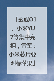 玄戒O1、小米YU7等集中亮相，雷军：小米芯片要对标苹果