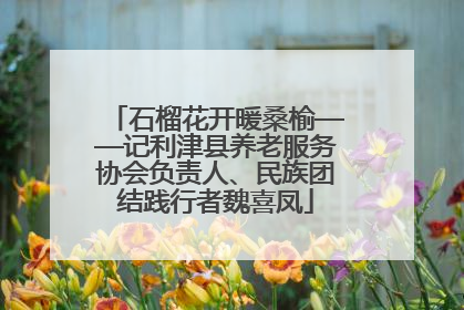 石榴花开暖桑榆——记利津县养老服务协会负责人、民族团结践行者魏喜凤