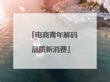 电商青年解码品质新消费