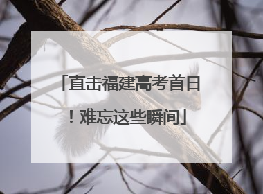 直击福建高考首日！难忘这些瞬间
