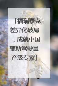 福瑞泰克差异化破局，成就中国辅助驾驶量产级专家