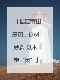 福建莆田展团：良材妙造 以木塑“灵”