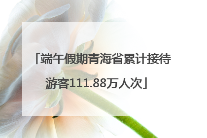 端午假期青海省累计接待游客111.88万人次