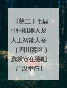 第二十七届中国机器人及人工智能大赛（四川赛区）选拔赛在德阳广汉举行