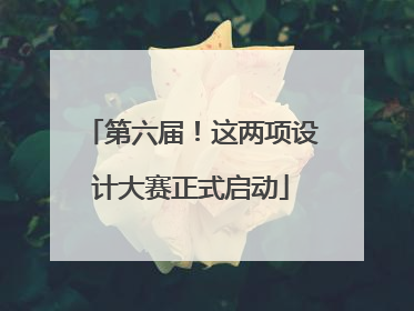 第六届！这两项设计大赛正式启动