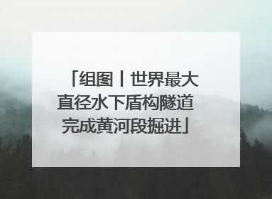 组图丨世界最大直径水下盾构隧道完成黄河段掘进