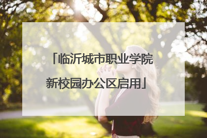 临沂城市职业学院新校园办公区启用