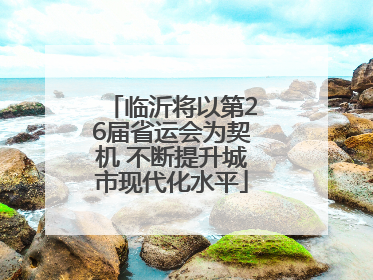 临沂将以第26届省运会为契机 不断提升城市现代化水平