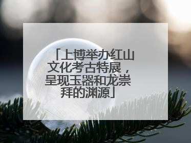 上博举办红山文化考古特展，呈现玉器和龙崇拜的渊源