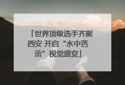 世界顶级选手齐聚西安 开启“水中芭蕾”视觉盛宴