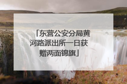 东营公安分局黄河路派出所一日获赠两面锦旗
