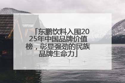 东鹏饮料入围2025年中国品牌价值榜，彰显强劲的民族品牌生命力