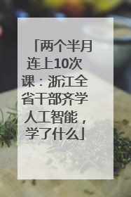 两个半月连上10次课：浙江全省干部齐学人工智能，学了什么