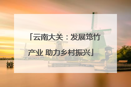云南大关：发展筇竹产业 助力乡村振兴