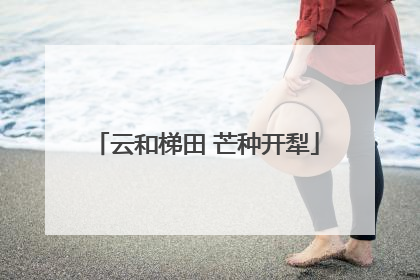 云和梯田 芒种开犁
