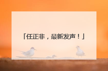 任正非，最新发声！