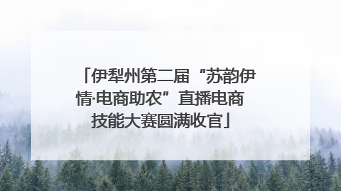 伊犁州第二届“苏韵伊情·电商助农”直播电商技能大赛圆满收官