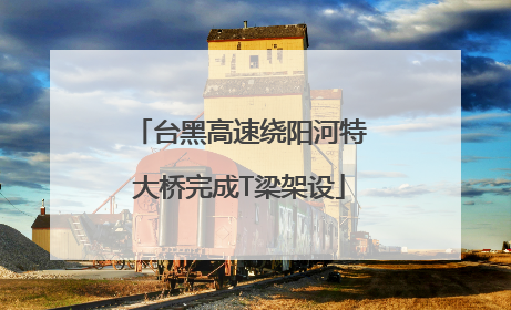 台黑高速绕阳河特大桥完成T梁架设