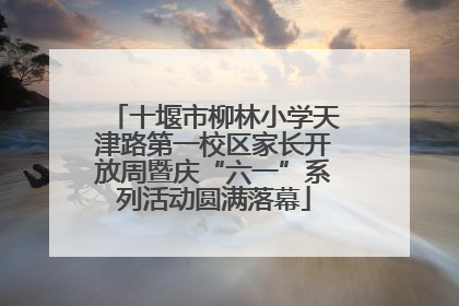 十堰市柳林小学天津路第一校区家长开放周暨庆“六一”系列活动圆满落幕