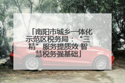 南阳市城乡一体化示范区税务局：“三精”服务提质效 智慧税务强基础