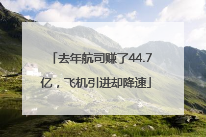 去年航司赚了44.7亿，飞机引进却降速