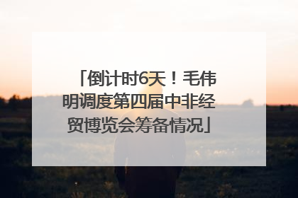 倒计时6天！毛伟明调度第四届中非经贸博览会筹备情况