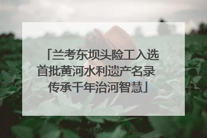 兰考东坝头险工入选首批黄河水利遗产名录 传承千年治河智慧