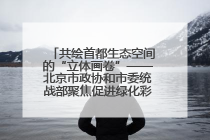 共绘首都生态空间的“立体画卷”——北京市政协和市委统战部聚焦促进绿化彩化美化生态空间建设联合协商议政