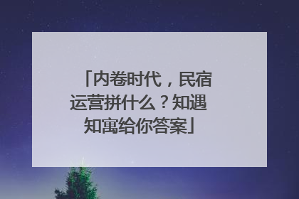 内卷时代，民宿运营拼什么？知遇知寓给你答案