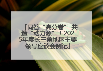 同答“高分卷” 共造“动力源”！2025年度长三角地区主要领导座谈会侧记