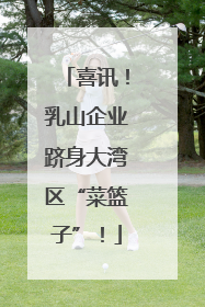 喜讯！乳山企业跻身大湾区“菜篮子”！