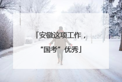 安徽这项工作，“国考”优秀