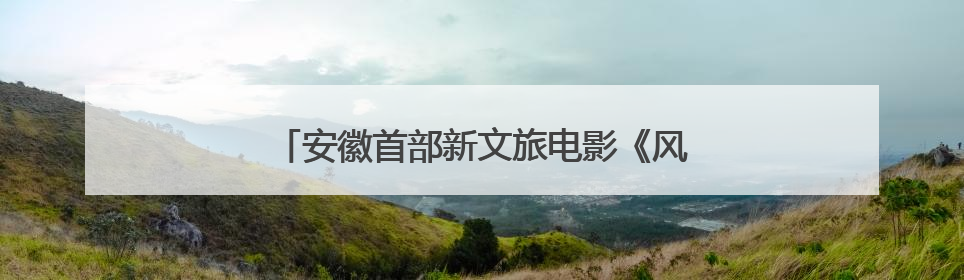 安徽首部新文旅电影《风起秋浦河》在合肥首映