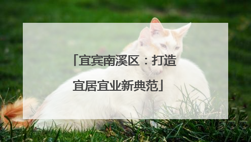 宜宾南溪区：打造宜居宜业新典范
