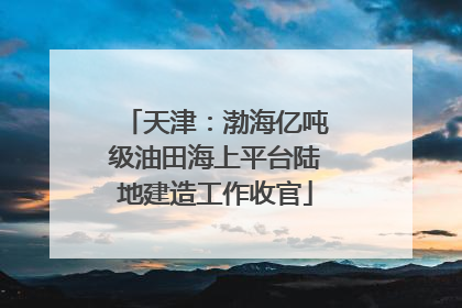 天津：渤海亿吨级油田海上平台陆地建造工作收官