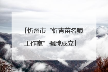 忻州市“忻青苗名师工作室”揭牌成立