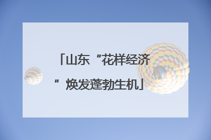 山东“花样经济”焕发蓬勃生机