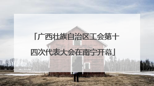 广西壮族自治区工会第十四次代表大会在南宁开幕