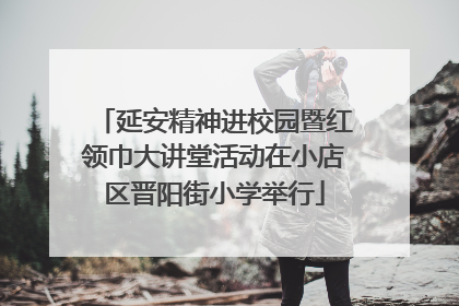 延安精神进校园暨红领巾大讲堂活动在小店区晋阳街小学举行