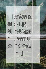 张家界医保：扎根一线“找问题”，守住基金“安全线”