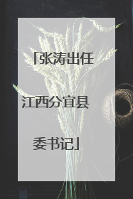 张涛出任江西分宜县委书记